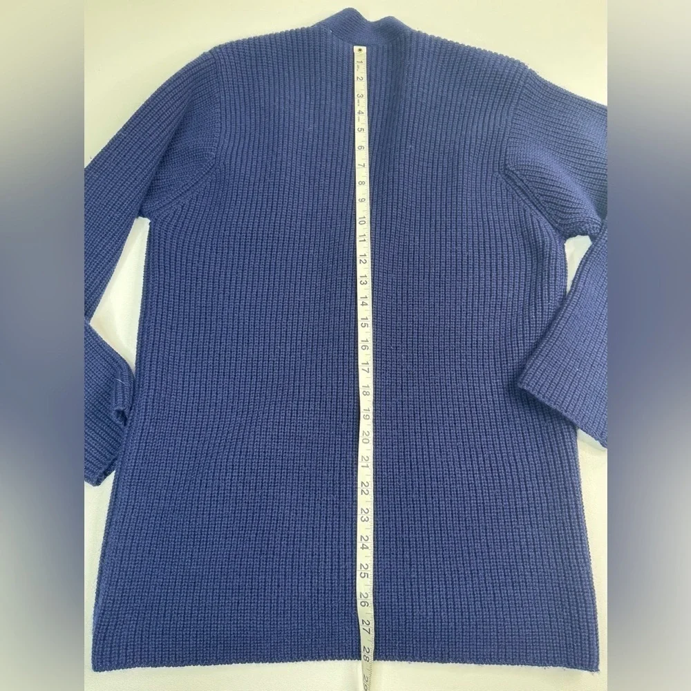 100% Merino Wool Vintage Liz Knit School Sweater Cardigan Womens Small Petite